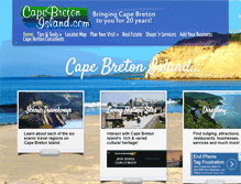 Tablet Screenshot of capebretonisland.com